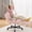 Pink, variant on Romorgniz Criss Cross Office Chair with Foot Rest Height Adjustable Cross Legged Office Desk Vanity Chair Computer Upholstered Chair, White