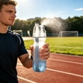 thumbnail image 7 of Hyknon Insulated Water Bottle with Cooling Spray, 2-in-1 Mist & Sip 500ml Sport Water Bottle BPA-Free, Portable Leak-Proof Drinking Bottle, Summer Outdoor Reusable Sport Bottle for Camp Travel, Gray, 7 of 7