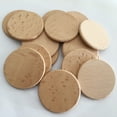 thumbnail image 4 of Oblea de madera de haya en hileras redondas, material para accesorios de joyería, material para muelas, artesanías de madera, 4 of 6