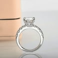 thumbnail image 2 of Empire Jewelry Empire Jewelry White Gold Plated 14K Diamond Ring - Asscher Cut Excellent 1.9 Ct Diamond Ring for Women - Solo Stone Diamond Rings - Simple Diamond Rings for Her - Elegant Jewelry, 2 of 2