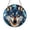 Acrylic 3.5 Inch, variant on Stained Glass Blue Wolf Window Hanging, Wildlife and Nature Inspired Home Decor, Unique Vibrant Home Accent, Ideal Gift Idea