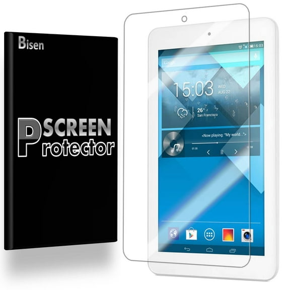 [4-PACK] Alcatel ONETOUCh POP 7 LTE HD Clear Screen Protector, BISEN, Anti-Scratch, Anti-Shock, Anti-Bubble