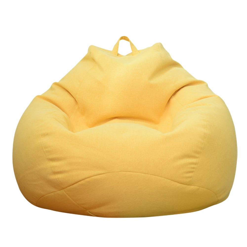 ODOMY Bean Bag Sofa Chairs Cover Classic Lazy Lounger Bean Bag Storage