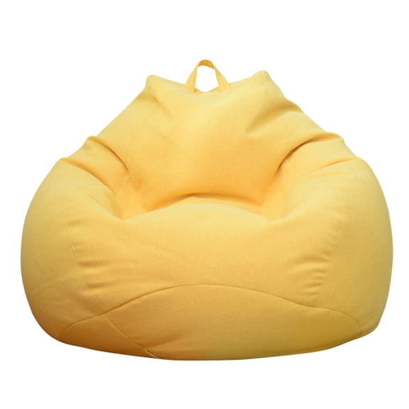 ODOMY Bean Bag Sofa Chairs Cover Classic Lazy Lounger Bean Bag Storage Chair