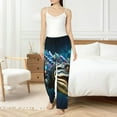 thumbnail image 2 of Fotbe Starry Sky Colorful Crocodile Women's Pajama Pants,Sleepwear Pants,Pj Bottoms Drawstring And Pockets-Large, 2 of 7