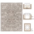 thumbnail image 7 of SIXHOME 9'x12' Area Rugs for Living Room Washable Rugs Carpet Vintage Traditional Rugs for Bedroom Dinning Room Office Soft Non Slip Large Area Rug Retro Home Decor Brown, 7 of 7