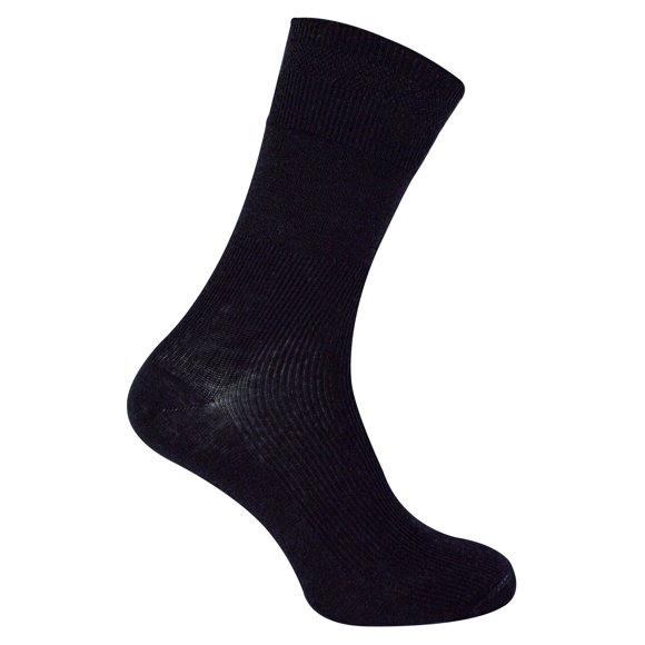 3 Paires de Chaussettes en Laine pour Hommes Diabétiques pour Jambes Enflées / Dr.Socks / Chaussettes en Laine Mérinos Côtelées Sans Coutures