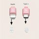 thumbnail image 5 of 1 Uds. Lindo lazo rosa teléfono tapón antipolvo accesorios decoración colgante para iPhone para Samsung puerto de carga tipo C, 5 of 5