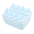 thumbnail image 1 of 8 Grid Self Made Freezing Ice Cream Mold Pp Material Frozen Ice Popsicle Mold With DIY(Blue), 1 of 1
