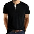 thumbnail image 2 of CEHVOM Men Long-Sleeve Beefy Muscle Basic Solid Pure Color Blouse Tee Shirt Top, 2 of 4