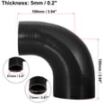 thumbnail image 3 of Vehicle 51-63mm 2"-2.5" ID 90 Degree Elbow Coupler Silicone Hose Intercooler Tube Black, 3 of 6
