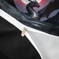 thumbnail image 4 of Metsweet Dark Dragon Twin Duvet Cover, Gothic Animal Twin Bedding, Black Red Gray,Black Reversible,2pcs,1 Duvet Cover and 1 Pillowcase, 4 of 6