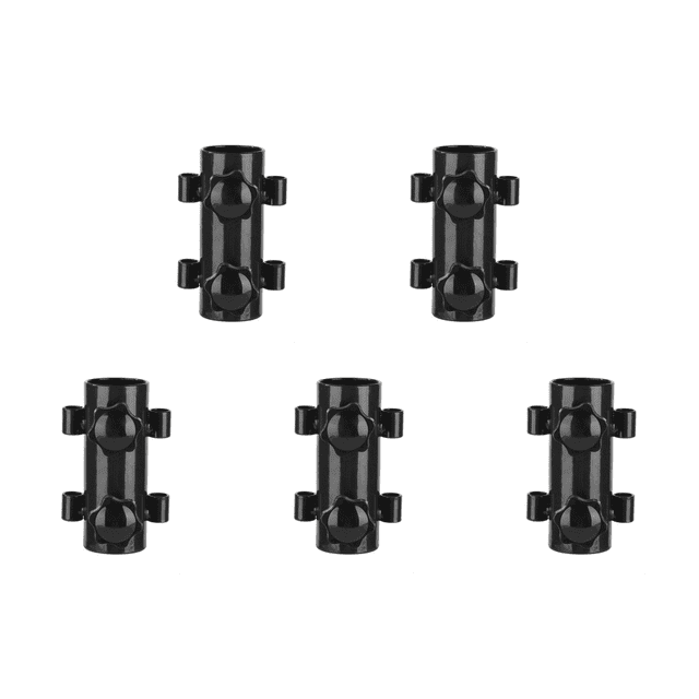 Soporte de varilla para toldo, tubo fijo ajustable para carpa de camping (negro)