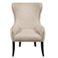 thumbnail image 1 of Accentrics Home Traditional Retro Style Tufted Wing Back Accent Armchair, Cream, 1 of 5