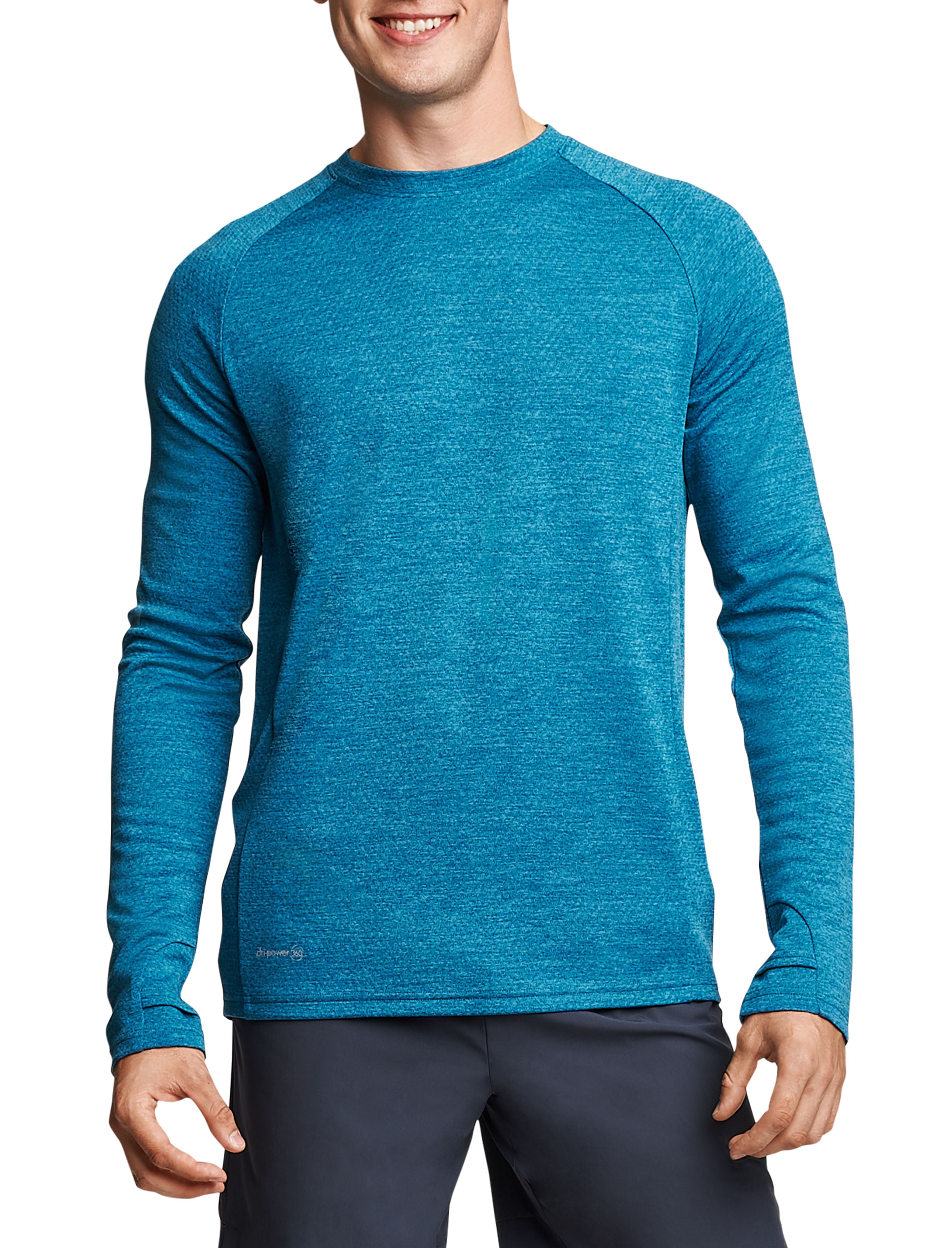 Russell Men's and Big Men's Long Sleeve Performance Tee, up to Size 5XL ...