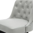 thumbnail image 5 of MINCETA Counter Stool,26" 360 Free Swivel Upholstered Bar Stool with Back-PU in Light Gray, 5 of 7