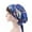 Navy Flower, variant on Women Soft Satin Head Scarf Sleeping Cap Bonnet Headwear Turbans Long Hair Headwraps Cancer Printing Hat