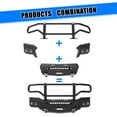 thumbnail image 3 of Silverado Front Bumper Assembly(Mid-Body Front Bumper+Side Wings+Bull Bar)For 2019-2021 Chevy Silverado 1500(EXCLUDE 2019 LD MODEL) Included Skid Plat+Decorative Frames + 2*D Ring Shackles, 3 of 14