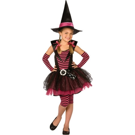 Morris costumes LF4035SM Stripey Witch Child Small 4-6