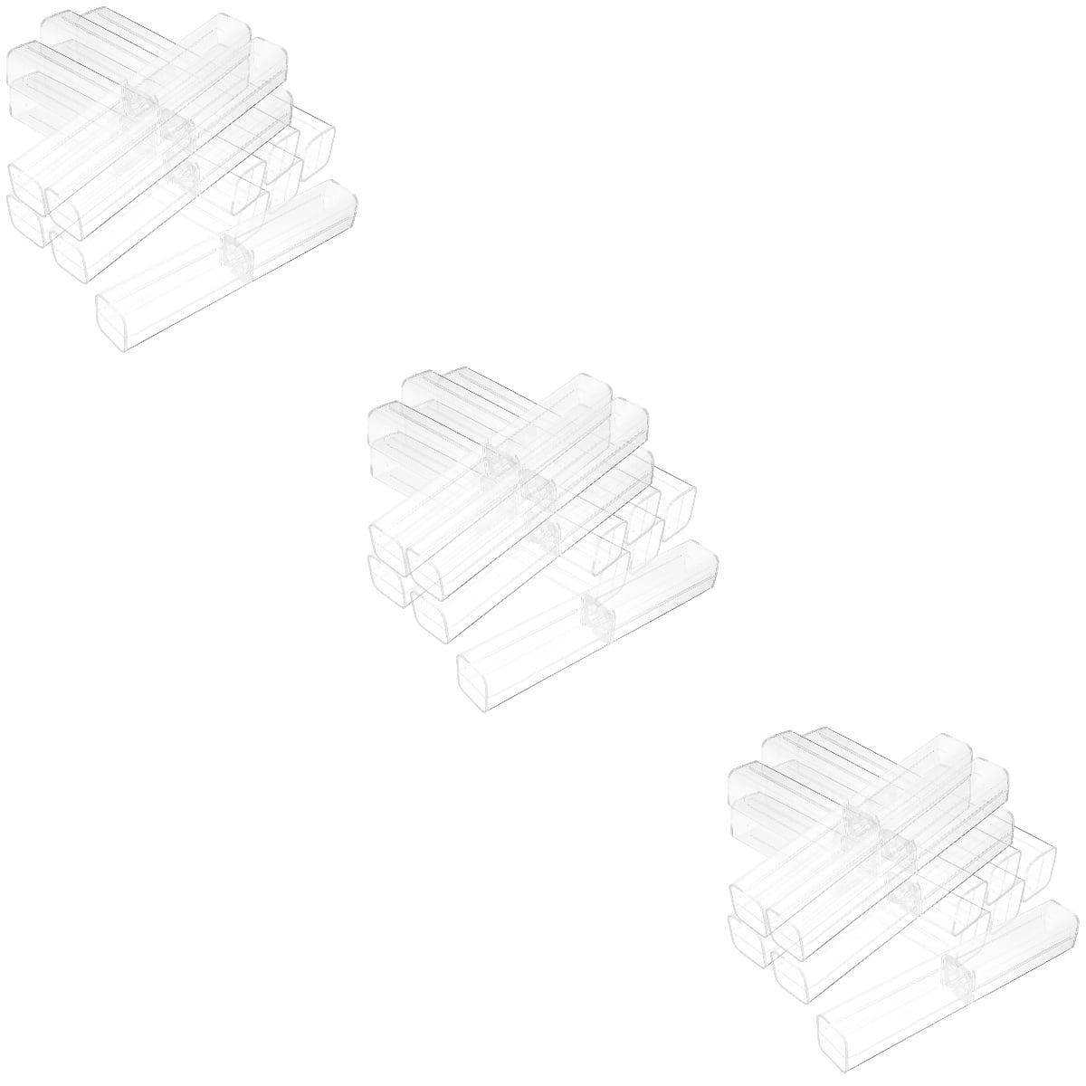 SHOWERORO Clear Pencil Cases, Compact and Portable, Perfect for Business Trips, 75Pcs