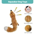 thumbnail image 3 of Juguete para perros SPOT Skinneeez Stuffless con Squeaker Tug-of-War Fox, 3 of 4