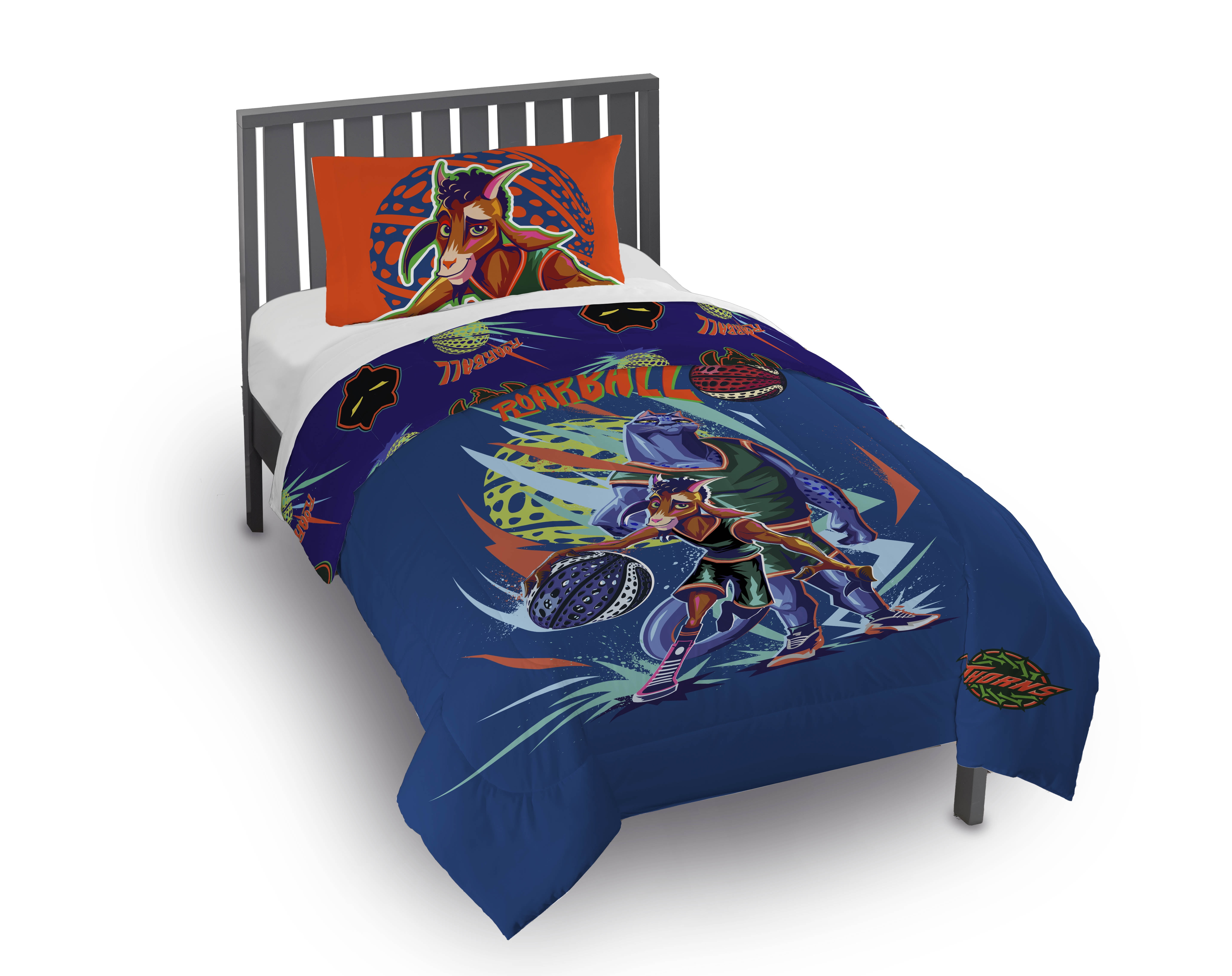 Monsters Inc Kids Twin Size Bedding Set - Multi-Color Character Bedroom  Comforter & Sham - Walmart.com