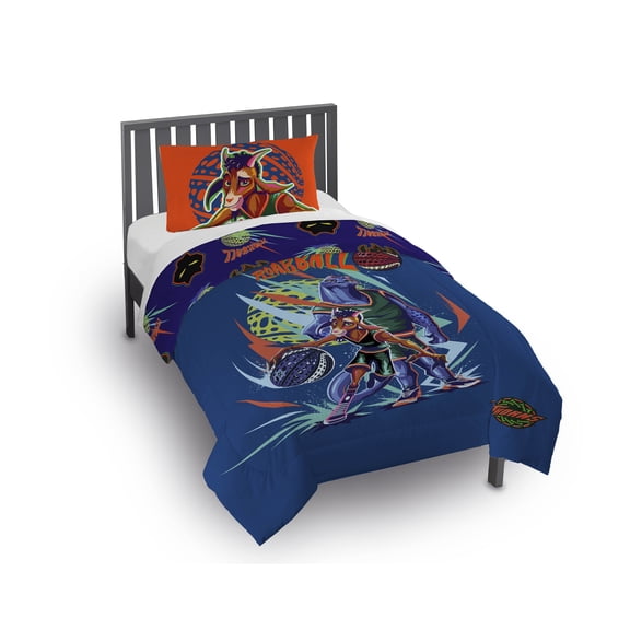 GOAT 2 Piece Twin/Full Kids Reversible Comforter and Pillowcase Bedding Set, Multicolor,Twin/Full