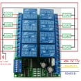 thumbnail image 4 of 12V DC 8-Channel Relay Module with RS485 Interface, Modbus RTU Protocol Support - Serial Remote Control Switch for PLC Automation Systems, 10A Max Load (250V AC/30V DC), Compact Size 90x62x19.5mm, 4 of 6