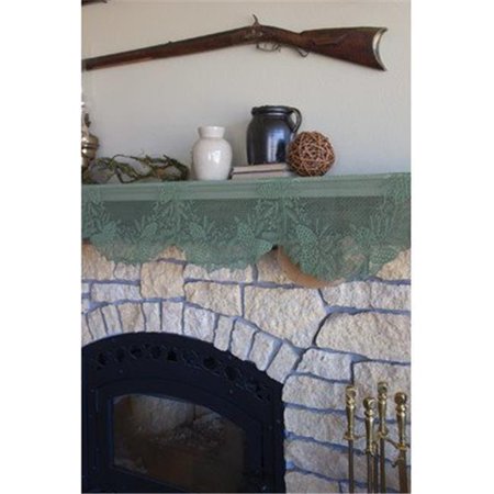 

20 x 76 in. Highland Pine Mantle Runner Ivory