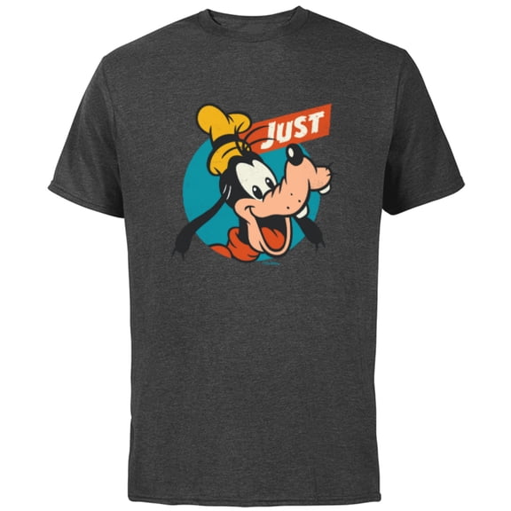 Disney Just Goofy Vintage Classics Retro Funny - Short Sleeve Cotton T-Shirt for Adults - Customized-Charcoal