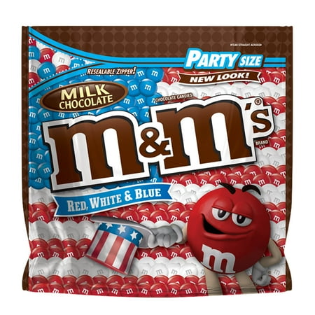 M&M'S Red, White & Blue Milk Chocolate Candy, 42 oz