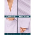 thumbnail image 3 of Elegant Women’s Long Soft Bathrobe - Lightweight Summer Sleepwear & Silky Smooth Nightgown, Luxurious V-Neck Loungewear for Home & Spa, 3 of 8