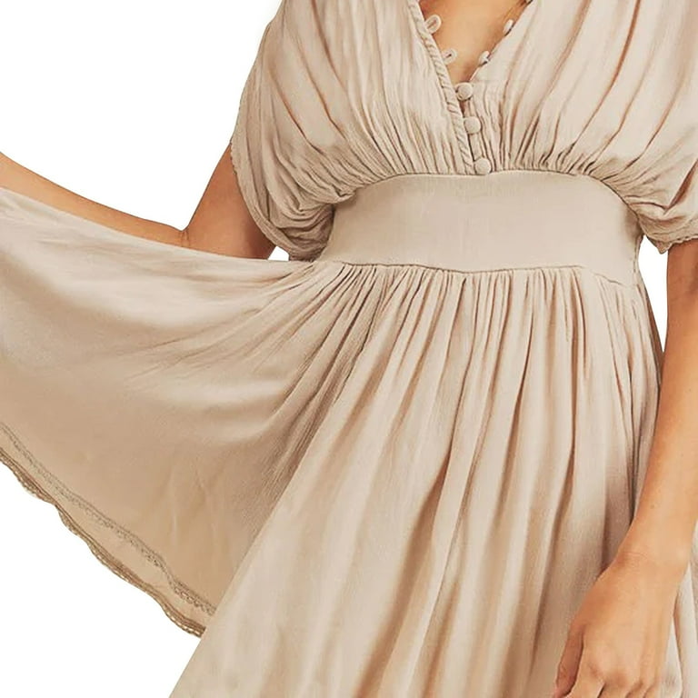 Baqcunre Casual Dresses for Women Folds Button Elegant Casual Mini Dress Women's Spring Summer Deep V Neck Mini Dress Dresses for Women 2024 Summer Dresses for Women 2024 Womens Dresses - Walmart.com Baqcunre Casual Dresses for Women Folds Button Elegant Casual Mini Dress Women's Spring Summer Deep V Neck Mini Dress Dresses for Women 2024 Summer Dresses for Women 2024 Womens Dresses - Walmart.com