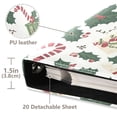 thumbnail image 3 of FORMRS 3 Ring Photo Album 4"x6" Self Adhesive Large Capacity PU Leather Cover, White Christmas Holly, 3 of 8