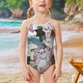 thumbnail image 2 of The Aristocats Girls One Piece Swimsuits Summer Beach Bathing Suit Kids Cute Swimwear, 2 of 6