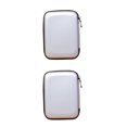 thumbnail image 4 of maskred 2.5 Sacoche Portable pour Disque Dur Externe avec Fermeture Éclair, Pochette pour Disque Dur, Protection Adaptée, Argent 2Set, 4 of 6
