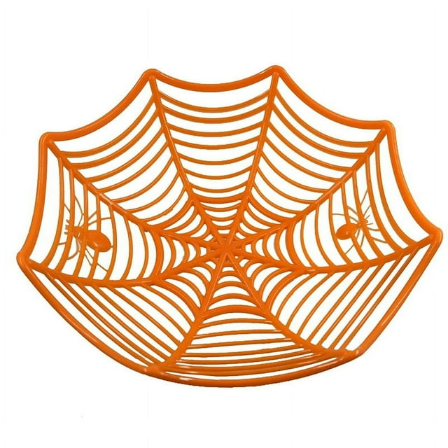 Halloween Candy Basket Spider Web Bowl Biscuit Packaging Basket Fruit Plate