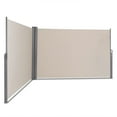 thumbnail image 2 of Gymax 237'' x 71'' H Patio Retractable Double Folding Side Awning Screen Divider Beige, 2 of 10