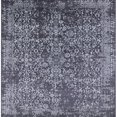 thumbnail image 1 of Ahgly Company Machine Washable Indoor Square Industrial Modern Charcoal Blue Area Rugs, 7' Square, 1 of 7