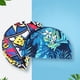 thumbnail image 4 of Gorro de natación con estampado de flores para hombre y mujer, gorro de baño de nailon elástico, turbante de pelo largo, accesorio deportivo, 1 unidad, 4 of 4