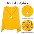 thumbnail image 3 of Four-layer cotton gauze hooded cloak tassel bath towel beach children's bathrobe, 3 of 5