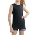 thumbnail image 4 of VNKIDY Girls Tees Tank Tops For Summer Comfort Stretchy Sleeveless Solid Color Wear Soft Blend Breathable Loose Fit For Daily Outdoor Activities Stylish Tops, 4 of 9