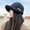 Black, variant on Dyfzdhu Winter Hats for Women Cold Weather Trendy Fleece Warm Wide Brim Visor Cap Brown