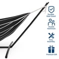 thumbnail image 1 of QinaQin Hamac Double pour 2 Personnes avec Support en Acier Robuste, 450 Lb, Gouffre, 1 of 6