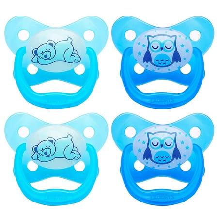 Dr. Brown's PreVent Glow in the Dark Pacifier 12m+, Blue