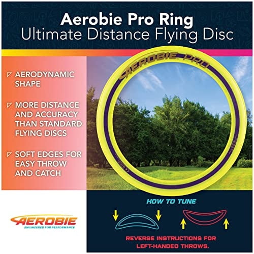 Aerobie Paquete combinado de anillo volador de 3 piezas con anillo Pro, Orbiter Boomerang Aerobie Aerobie