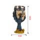 thumbnail image 5 of Taza de Consumición 3D de material acero Inoxidable de Resina de Doble Pared Cráneo Metal Vino perfke Copa gótica, 5 of 9