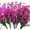 Purple-daffodil, variant on ZOELNIC 8Pcs Artificial Flowers Outdoor UV Resistant Fake Flowers ,Faux Plastic Flower Greenery Shrubs Plants for Indoor Outside Hanging Planter Home Garden Decoration