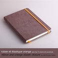 thumbnail image 2 of Cuaderno web Rhodia Rhodiarama Rayado 96 hojas 5 1/2 x 8 1/4 Tapa de chocolate, 2 of 3