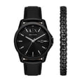 thumbnail image 1 of Reloj Armani Exchange A|X7147SET para hombre con correa de cuero negra, 1 of 5